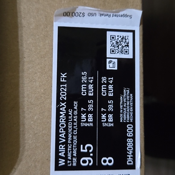 Nike Air VaporMax Women 9.5 Lavender - Picture 4 of 7